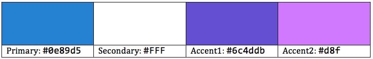 Table of Colors With Hex Codes